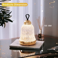 Cadeau de noël personnalisé lampe de table de luxe rechargeable veilleuse lampe à led tactile chambre créative veilleuse de nuit