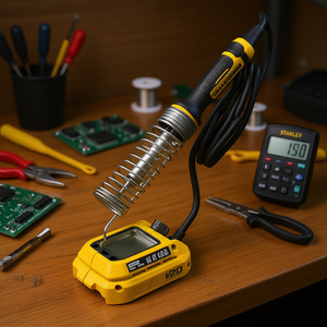 Soldador Stanley de 120V con batería de iones de litio para reparación de electrónica - Product Image 3