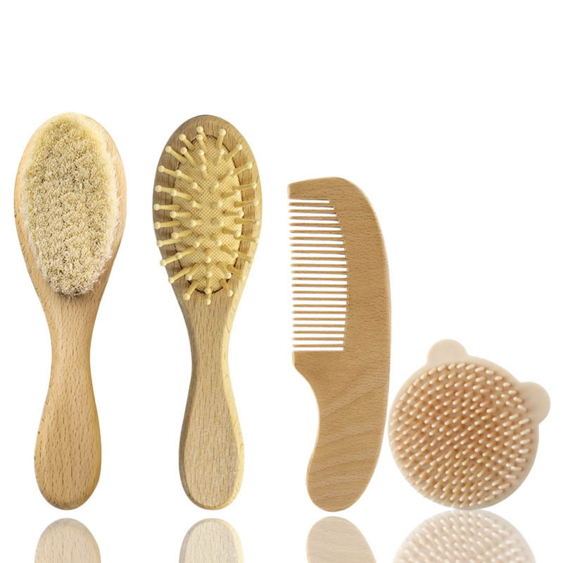Set de baño para bebé color madera
