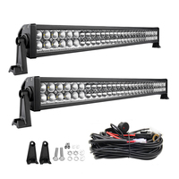Barre lumineuse LED tout-terrain RCJ OEM double rangée 6D pour voiture/camion 4x4 - Faisceau spot/diffuse 6500K 9-36V en aluminium aéronautique 6063