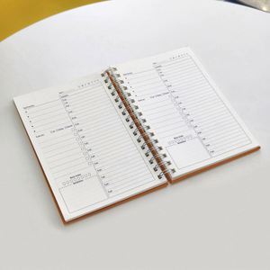 Custom A5 Hardcover Leather Journal Notebook Thread <b>Sewing</b> Binding Daily Planner School Printing Gift - Product Image 3