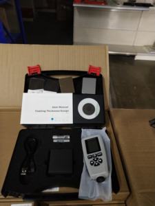 Probador de pintura de coche, medidor de espesor de recubrimiento de cromo, galvanizado Digital, NFe - Product Image 4