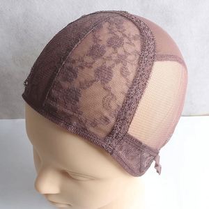Nouvel Arrivage : Bonnets à dentelle <span class=keywords><strong>pour</strong></span> la <span class=keywords><strong>confection</strong></span> de perruques, couleur marron-noir, tailles S, M, L, <span class=keywords><strong>filet</strong></span> à cheveux <span class=keywords><strong>pour</strong></span> perruques - Product Image 4