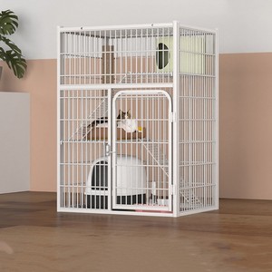 Kandang kucing dalam ruangan mewah kualitas tinggi kandang untuk anjing kandang logam super besar 4 lapisan rumah kucing - Product Image 6
