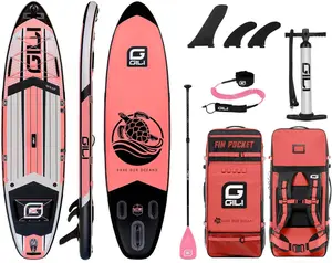 Yeni en çok satan Surfboard toptan özelleştirme için kırmızı renk AYAKTA SÖRF tahtası şişme Supboard kürek kurulu su sporları adam