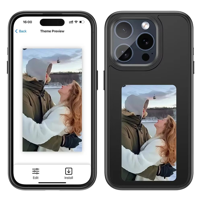 Luxury Designer NFC Phone Case for iPhone New Trending Customizable Show Mobile Accessories Elegant E-Ink Cover case