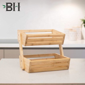 Panier à <span class=keywords><strong>fruits</strong></span> en bambou-comptoir <span class=keywords><strong>de</strong></span> cuisine à 2 niveaux, bol à <span class=keywords><strong>fruits</strong></span> et support, support <span class=keywords><strong>de</strong></span> stockage <span class=keywords><strong>de</strong></span> <span class=keywords><strong>fruits</strong></span> et légumes - Product Image 2