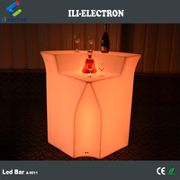 Comptoir de bar pour événements lumineux à led, de style moderne, idéal pour les fêtes