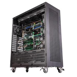 Serveur GPU silencieux personnalisable 4U en rack avec refroidissement liquide, doté de processeurs Intel Xeon H100 pour l'entraînement de modèles LLM et l'apprentissage profond - Product Image 4
