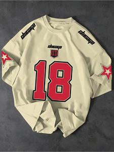 OEM卸売 100%ポリエステル 半袖プリントTシャツ 高品質アメリカンフットボールジャージ カスタムロゴ 夏用通気性 - Product Image 2