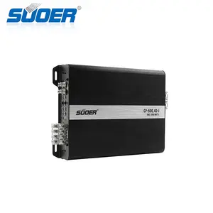 Suoer CP-500.4D-J เครื่องเสียงรถยนต์มืออาชีพแอมป์4ช่องเต็มช่วง6000W เครื่องขยายเสียงรถยนต์