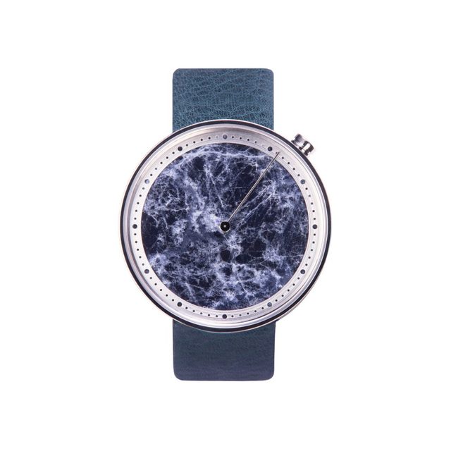 New Design Minimalist One-hand Leather Strap Watch 316L Stainless Steel Case 42mm Quartz Watches for Men