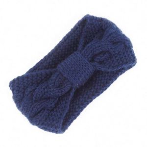 GTOP Custom Acrylic Bowknot Cable Knit Crochet <b>Headband</b> Plain Braided Winter Ear Warmer High-quality Women - Product Image 4
