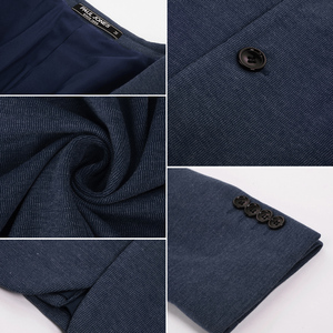 OEM giacca <span class=keywords><strong>Blazer</strong></span> a due bottoni con tasche Casual con risvolto a Notch completamente foderato giacca formale da <span class=keywords><strong>uomo</strong></span> - Product Image 6