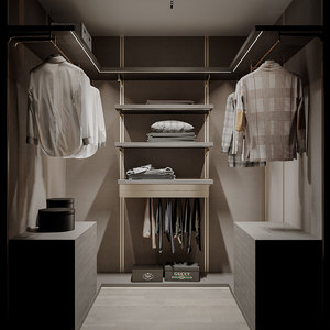Armario Empotrado Moderno de Madera Maciza Ecológica, Mueble de Dormitorio con Vidrio, Gran Capacidad, Fácil Montaje - Product Image 2