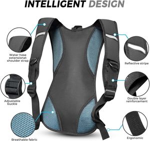 Sac d'hydratation gratuit pour vélo, cyclisme, sport, entraînement, sac à dos de vélo, sac à eau d'extérieur, course à pied - Product Image 5