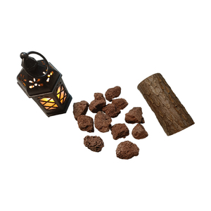 Pierre de <span class=keywords><strong>lave</strong></span> volcanique rouge naturelle à bon prix, 2-3 cm, 50000-74999 BTU, tailles personnalisables, verre de feu pour cheminée et décoration de jardin - Product Image 3