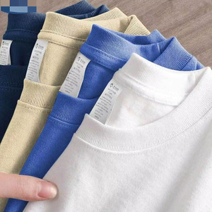 Camiseta Oversize 100% Algodón con Impresión DTG, Venta al por Mayor, Camiseta Blanca de Gran Gramaje, Nueva Moda, Cuello Redondo para Hombre - Product Image 2