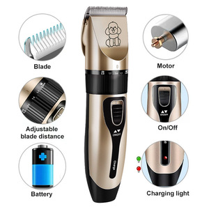 Tondeuse électrique professionnelle pour chiens chats personnalisable en acier inoxydable outil de barbier batterie pour chiens transfrontaliers <span class=keywords><strong>Teddy</strong></span> - Product Image 2