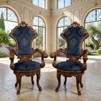 Canapé convertible royal artisanal à une place, structure en teck, rembourrage en mousse, chaise d'appoint de luxe confortable pour salon