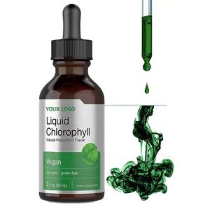 Suplemen Klorofil Cair - Vegan, Rasa Mint Alami, 2 FL OZ (59mL) Suplemen Diet Cair - Product Image 2