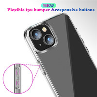 Vente en gros pour iPhone 16 15 14 13 12 11 Pro Max coque de téléphone portable en acrylique TPU transparent pour iPhone XS XR SE 3 6 7 8 Plus couverture mobile