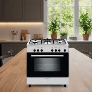 เตาแก๊ส 5 หัวเตา พร้อมเตาอบไฟฟ้า ALPHA A855EI สแตนเลส ระดับ A (80x50x90 ซม.) - Product Image 3