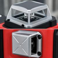 Niveau laser vert SANEITE 16 lignes, auto-nivelant H/V, batterie Li-ion, cage de protection pour la construction
