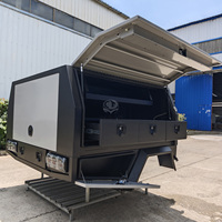 Capot de benne en aluminium pour pick-up double cabine, boîte à outils en aluminium pour pick-up Landcruiser 79, plateau et capot de benne
