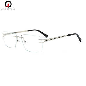Toptan çerçevesiz gözlük çerçeveleri kare gözlük çerçeveleri yüksek kaliteli Metal çerçeveler - Product Image 5