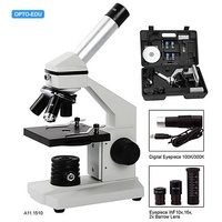 OPTO-EDU A11.1510-M Mikroskop Biologi Digital Set Hadiah untuk Pelajar Perbesaran 40x-1280x Berbahan Logam