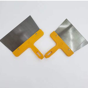 Couteau à plâtre jaune à manche large, disponible en plusieurs tailles, pour le papier peint et les outils de raclage de peinture - Product Image 1
