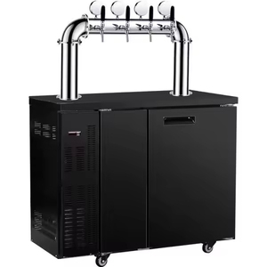 Dispensador de <span class=keywords><strong>Cerveza</strong></span> para Barra, 4 Grifos, 3 Grifos de Líquido, Refrigeración por Aire, Gabinete Refrigerado, Sistema de Congelación para Mantener la Frescura - Product Image 2