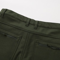Vente en gros de pantalons cargo décontractés personnalisés pour hommes respirants 100% laine mérinos taille moyenne avec fermeture à glissière évasée bon marché OEM