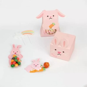 Caja de Regalo de Dulces con Forma de Animal, Caja de Papel de Conejo y Oso para Niños, Recuerdo de Fiesta de Cumpleaños, Empaque para Golosinas - Product Image 2
