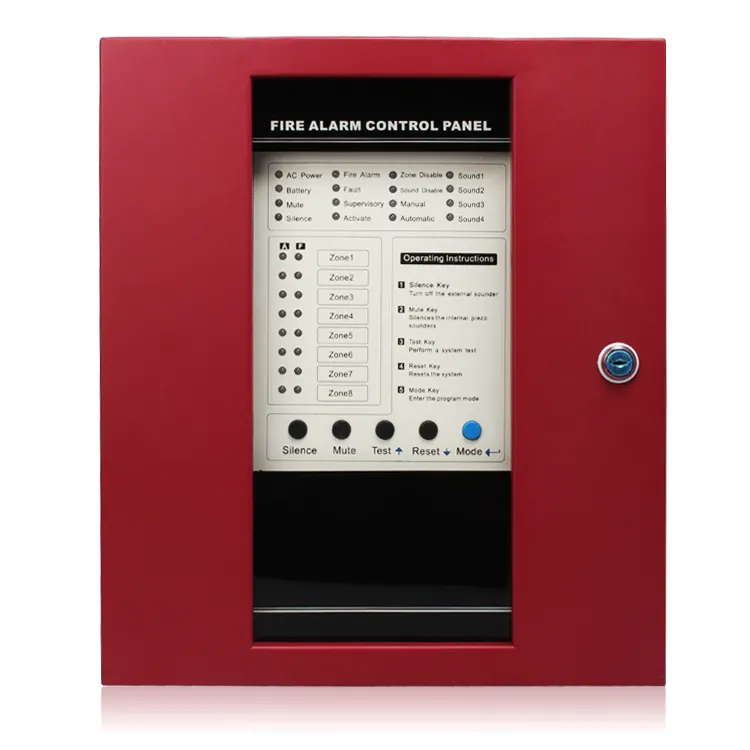 Indoor Fire Alarm Monitoring Security Smoke Alarm System Main Fire Alarm Control Panel