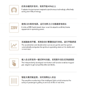 <span class=keywords><strong>Ascensor</strong></span> Residencial de Seguridad para Pasajeros, Cabina Panorámica Moderna de Vidrio para Viviendas y Apartamentos de 1-3 Pisos - Product Image 3