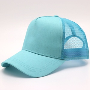 Custom Blank Baseball Caps High Fashion Design Wholesale Embroidery Logo 6 Panel Trucker <b>Hat</b> - Product Image 3