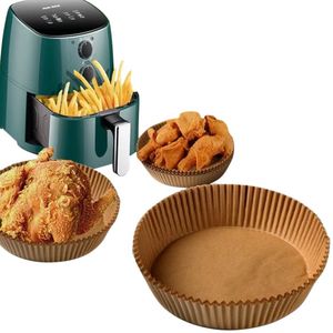 Papel de Hornear Redondo Marrón para Freidora de Aire, Antiadherente <span class=keywords><strong>y</strong></span> Resistente al Aceite, para Envolver Galletas <span class=keywords><strong>y</strong></span> Pasteles, Venta al por Mayor - Product Image 5