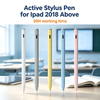 Stylet intelligent rechargeable WENKU 046A pour iPad 2018+ avec 30 heures d'autonomie, attraction magnétique et rejet de la paume