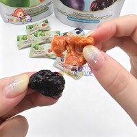 Bonbons gélifiés à la prune, sucrés et acidulés, au jus de fruits, emballés individuellement, bonbons pour enfants