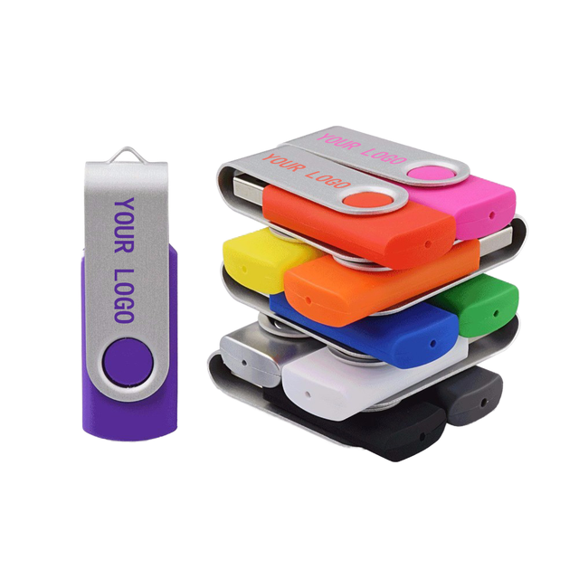 New Low Price Custom Logo Swivel USB Flash Pen Drives 8GB-128GB USB 2.0 Metal 2-Year Warranty