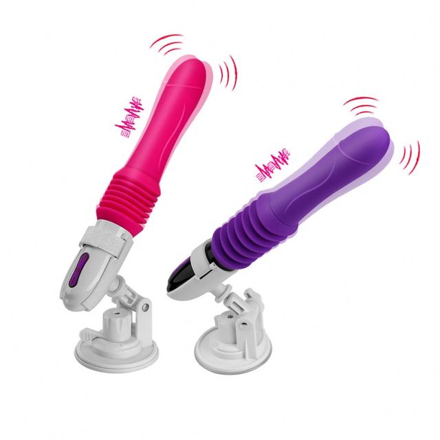 Telescopic Dildo Vibrator Sex Machine for Women Hand-Free Automatic Penis With Suction Cup Dildo Vibrator