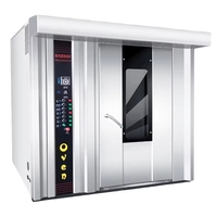 Four rotatif professionnel 18 plateaux en acier inoxydable pour boulangerie, machine à pizza et pain pita, équipement de cuisson rotatif pour boulangerie, prix