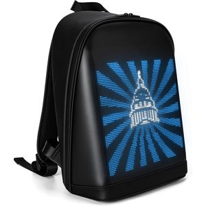 Tesinll LED <b>Backpack</b> <b>Laptop</b> Compartment Waterproof Nylon Unisex Shoulder Bag 15.6 Inch - Product Image 1