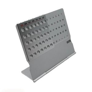 Customized Logo Aluminum Alloy Perpetual Desk <b>Calendar</b> Foldable Metal Table <b>Calendar</b> for Office Desktop Decoration Business Gift - Product Image 2