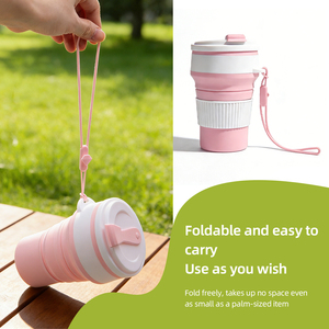 OEM ODM Eco-Friendly Waterproof 350ml Foldable Portable Travel Pet Puppy Dog Water Drinking Bowl <b>Dispenser</b> <b>Bottle</b> - Product Image 4