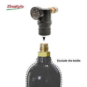 Régulateur d'air Zimakyfa HPA Micro MR GEN2 en alliage d'aluminium noir, coupleur femelle US Foster, manomètre 300 psi, outils pneumatiques - Product Image 6