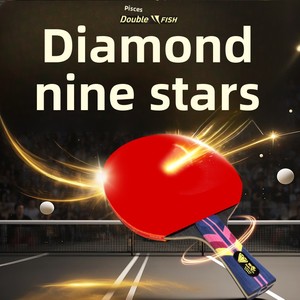 Đôi Cá Kim Cương Loạt Chín Sao Chuyên Nghiệp Cấp Bảng Vợt Bóng Bàn Hiệu Suất Cao Gỗ Ngang Vợt Dài Ngắn - Product Image 6