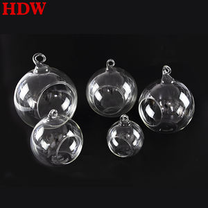 광저우 싼 도매 매달려 유리 꽃병 꽃 꽃병 화분 테라리움 사용자 정의 컨테이너 꽃병 냄비 웨딩 장식 - Product Image 3